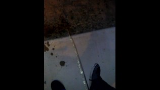 Slut caned outside