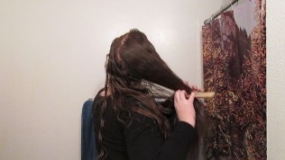 Hair Journal: Combing Long Curly Strawberry Blonde Hair – Week 2 (ASMR)