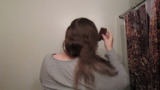Hair Journal: Combing Long Curly Strawberry Blonde Hair – Week 9 (ASMR)
