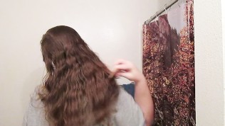 Hair Journal: Combing Long Curly Strawberry Blonde Hair – Week 10 (ASMR)