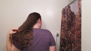 Hair Journal: Combing Long Curly Strawberry Blonde Hair – Week 12 (ASMR)