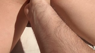 1...2...3...4...fingers in my wife's pussy while shi is sunbathing