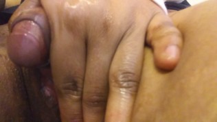 Goddess play with her big clit until she climaxxx