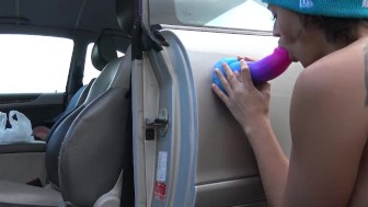 Hot teen, first facial and fuck outside with Dragon by Vic Alouqua