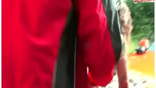 Traum jedes Mannes - Auto Titten Blowjob