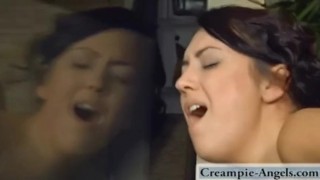 Hardcore fucking and sticky creampie from her man