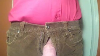 Showing off big cock