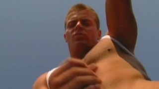 Muscular Hunk Outdoors