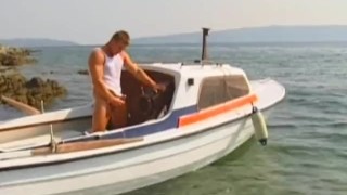 Muscular Hunk Outdoors