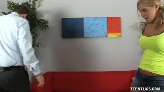 Topless Teen Handjob