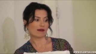 Sexy Milf Jerking A Boner