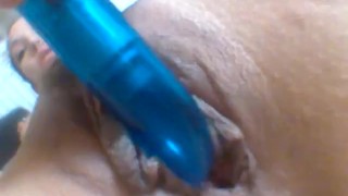 mini video with a dildo