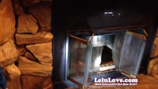Lelu Love-BLOOPER: There's a squirrel in my fireplace!! :)
