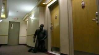 horny frogman sneaks into hotel and breaks into a hotel room