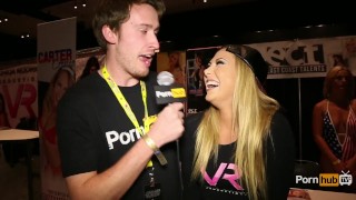 PornhubTV Carter Cruise Interview at eXXXotica 2014 Atlantic City