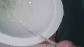 taking a piss