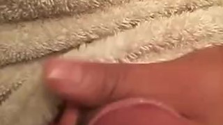after shower quick cum