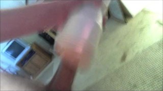 Stallion Cums after fucking his Fleshlight