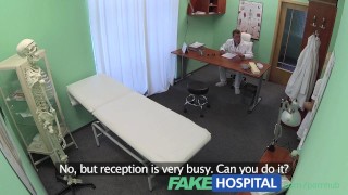 FakeHospital Patient wants advice on dildo stuck inside her pussy