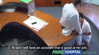 FakeHospital Dirty doctor gets his cock deep inside a busty ex porn star