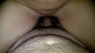 MILF with pierced clit impaled on big cock