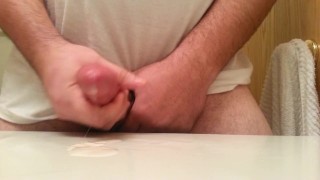 Shooting a Load During An Early Morning Quick Jerk Off