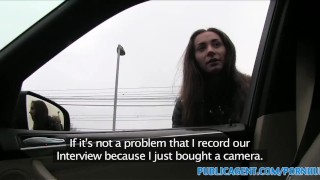 PublicAgent Sex in the car with a hitch hiker