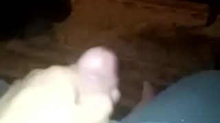 quick video of me stroking morning wood on 2/17/2015-shooting a big load