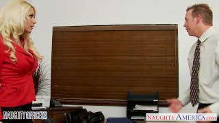 Superb blonde Jazy Berlin fuck in the office