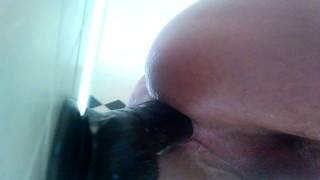 Latino Taking 9" Dildo