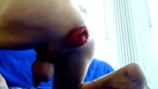 rosebud after a giant dildo