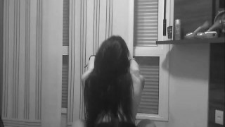 The best lapdance - Muscle babe striptease and lap dance