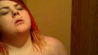 fondling tits after shower