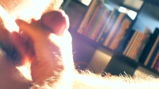 Jerking off my cock in the light (bonus replay)