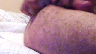 Guy rams himself until cum
