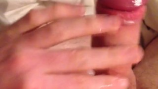 Streams of pre cum for lube!
