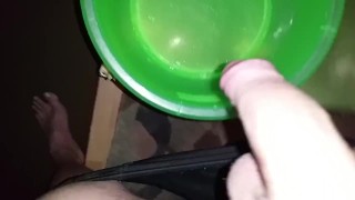 Huge Massive Cumshot during Pissing+Cumshot Slo-Mo