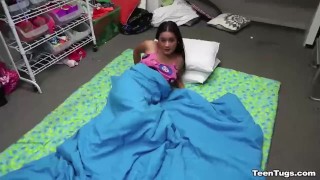 Naughty brunette pov hanjob