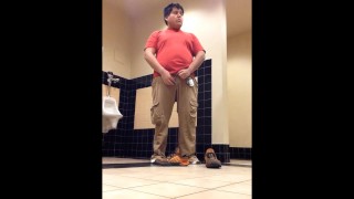 Chubby Boy Stripping In School Restroom 2