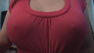 Sarah Blake Flexing her Boobs in a Cute Pink Shirt - Free Porn ...