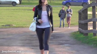 Jeny Smith see through yoga pants fetish