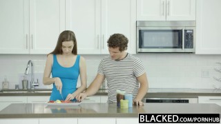 BLACKED Tali Dovas Boyfriend Lets her Try a Big Black Cock