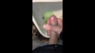 Leave some Sperm in the Urinoir for the next Straight Men taking a Pee