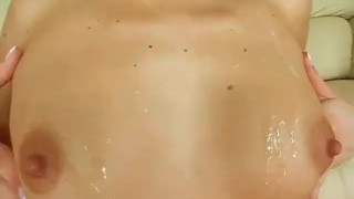 anal and double penetration for sexy brunette teen and two big cocks
