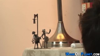 Twink amateur jizzed over