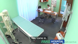 FakeHospital Brunette wearing tight fit nurse outfit fucks her patient