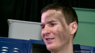 Cock Virgins Locker Room Group Sucking