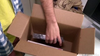 Cock Virgins Blake's First Dildo