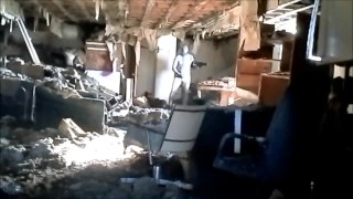 Horny snake commando walks through building looking for his enemy