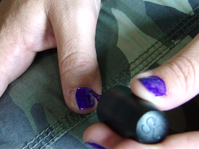 Painting Nails....Purple 